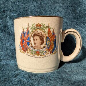 ~Vintage~Queen Elizabeth II CORONATION Mug-1953